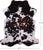 Tricolor Natural Cowhide Rug - XLarge 7'11"H x 6'7"W