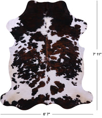 Thumbnail for Tricolor Natural Cowhide Rug - XLarge 7'11