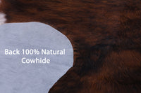 Thumbnail for Tricolor Natural Cowhide Rug - Large 6'4