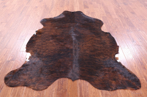 Dark Brown Natural Cowhide Rug - Large 6'6