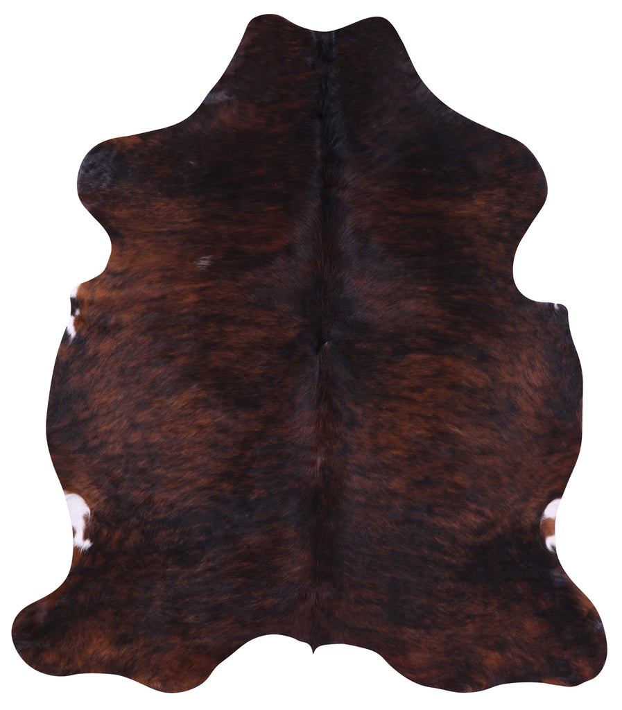 Dark Brown Natural Cowhide Rug - Large 6'6"H x 5'8"W