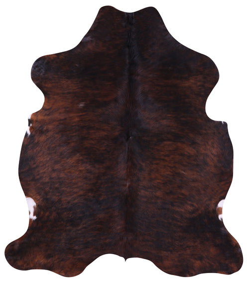 Dark Brown Natural Cowhide Rug - Large 6'6