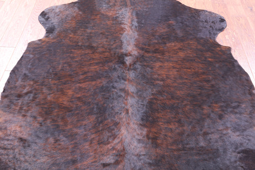 Dark Brown Natural Cowhide Rug - Large 6'4