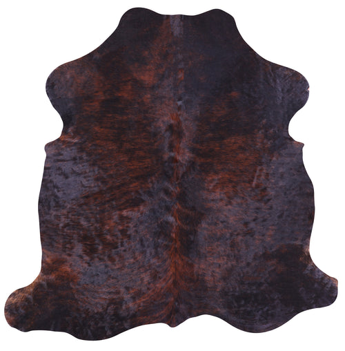 Dark Brown Natural Cowhide Rug - Large 6'4