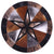 Tricolor Round Star Patchwork Cowhide Rug - 6' 5" x 6' 5"