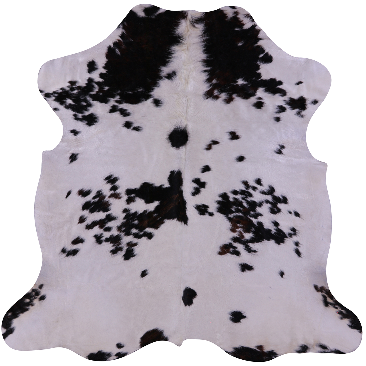 Salt & Pepper Natural Cowhide Rug - Large 6'7"H x 6'6"W