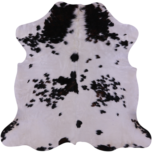 Black Salt & Pepper Natural Cowhide Rug - Large 6'7