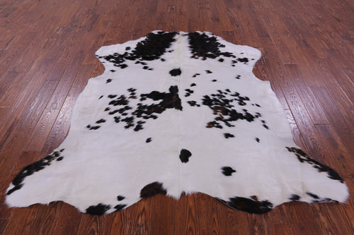 Black Salt & Pepper Natural Cowhide Rug - Large 6'7