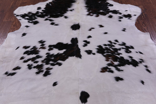 Black Salt & Pepper Natural Cowhide Rug - Large 6'7