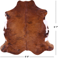 Thumbnail for Brown Natural Cowhide Rug - Large 6'7