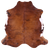 Brown Natural Cowhide Rug - Large 6'7"H x 6'6"W