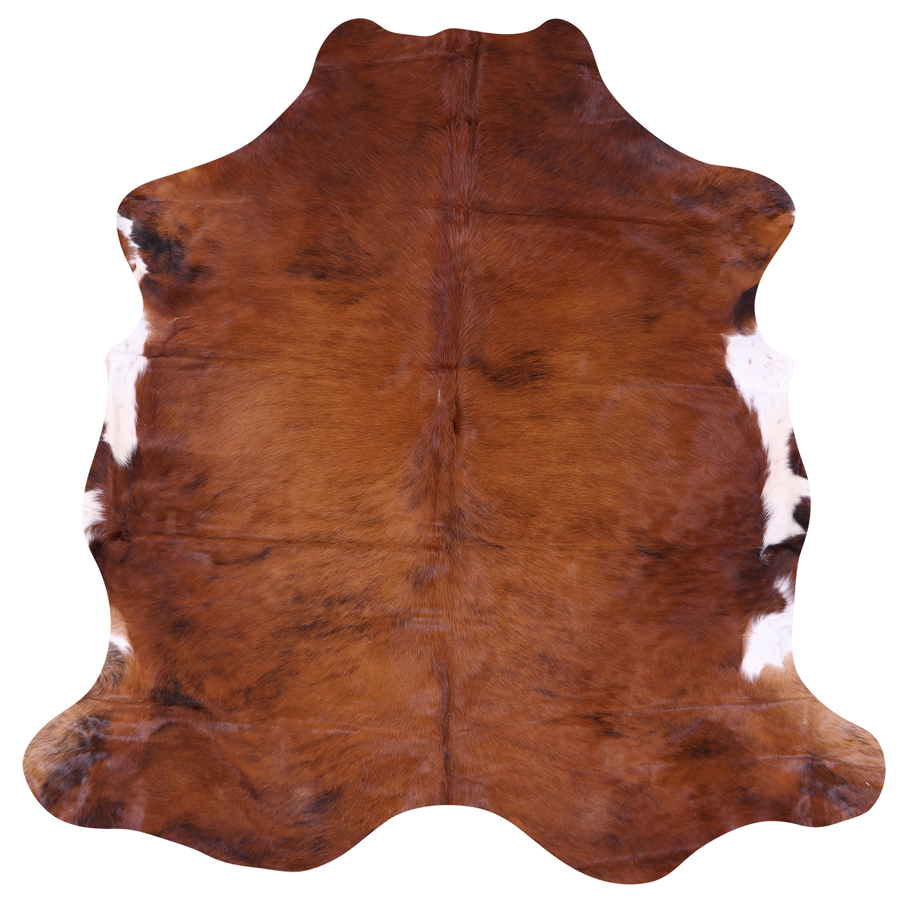 Brown Natural Cowhide Rug - Large 6'7"H x 6'6"W