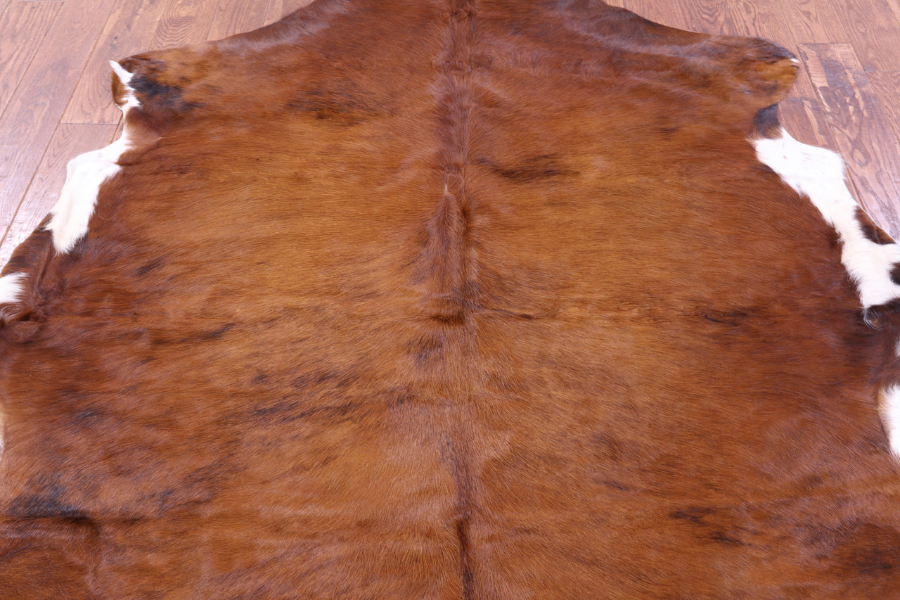 Brown Natural Cowhide Rug - Large 6'7"H x 6'6"W