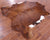 Brown Natural Cowhide Rug - Large 6'7"H x 6'6"W