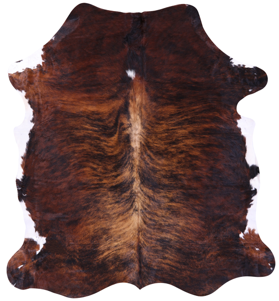 Brindle Natural Cowhide Rug - Large 6'10"H x 6'1"W