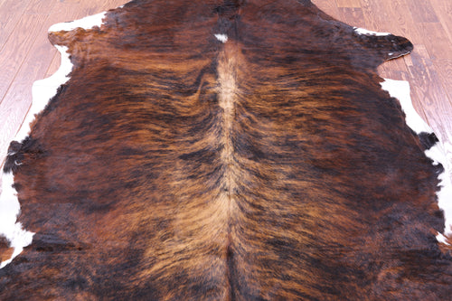Brindle Natural Cowhide Rug - Large 6'10
