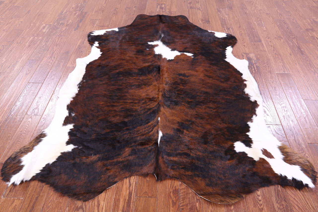 Tricolor Natural Cowhide Rug - XLarge 7'3"H x 6'7"W