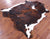 Tricolor Natural Cowhide Rug - XLarge 7'3"H x 6'7"W