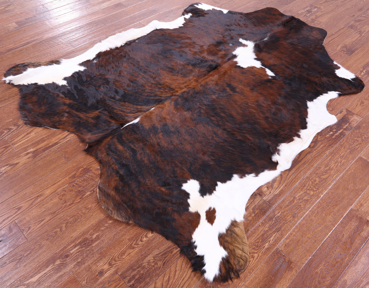 Tricolor Natural Cowhide Rug - XLarge 7'3"H x 6'7"W