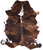 Brindle Natural Cowhide Rug - XLarge 7'3"H x 6'2"W