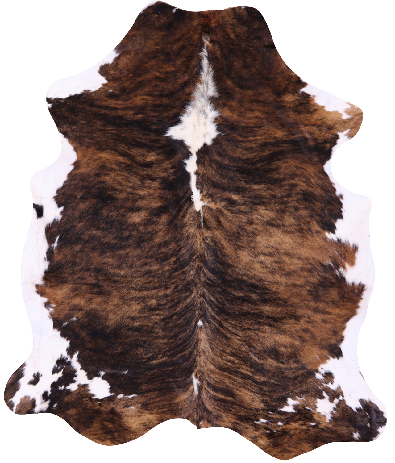 Brindle Natural Cowhide Rug - XLarge 7'3"H x 6'2"W