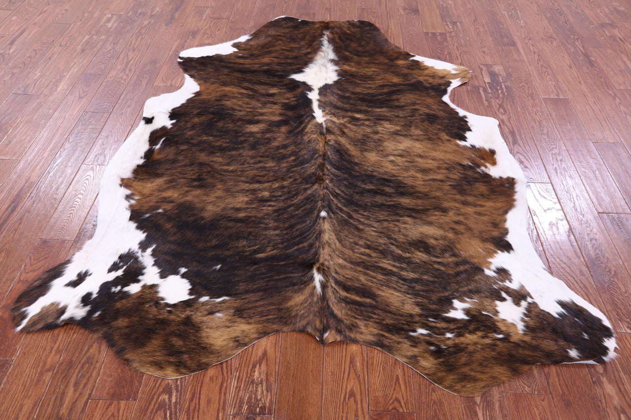 Brindle Natural Cowhide Rug - XLarge 7'3"H x 6'2"W