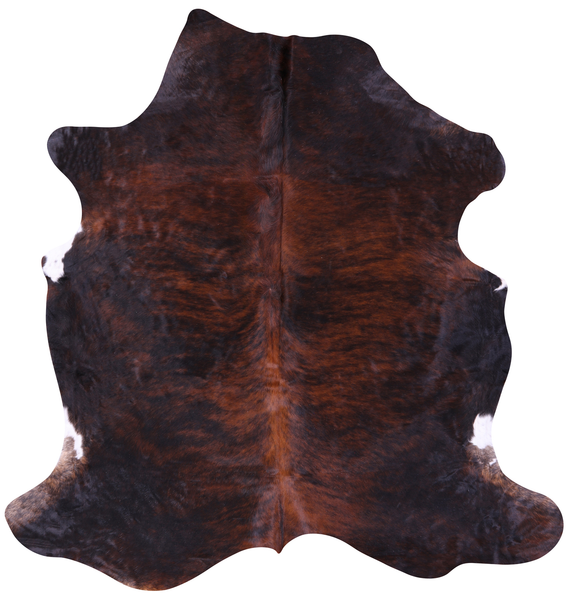 Brindle Natural Cowhide Rug - XLarge 7'7"H x 7'3"W