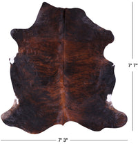 Thumbnail for Brindle Natural Cowhide Rug - XLarge 7'7