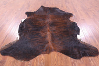 Thumbnail for Brindle Natural Cowhide Rug - XLarge 7'7