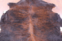 Thumbnail for Brindle Natural Cowhide Rug - XLarge 7'7