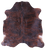 Dark Brindle Natural Cowhide Rug - Large 6'8"H x 6'2"W