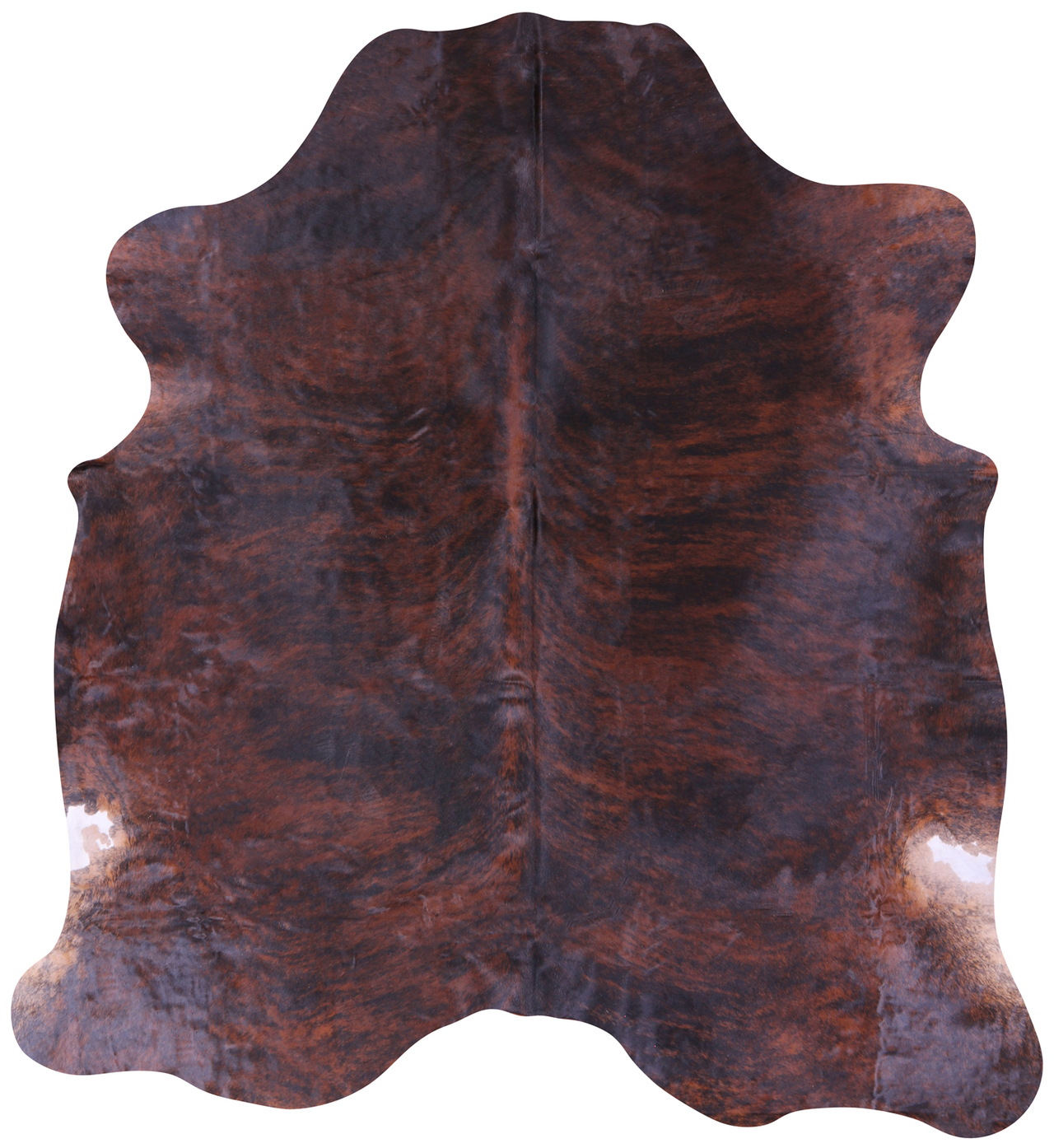 Brindle Natural Cowhide Rug - Large 6'8"H x 6'2"W