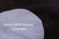 Thumbnail for Brindle Natural Cowhide Rug - Large 6'8