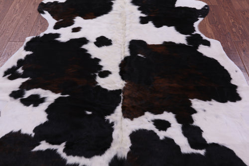 Tricolor Natural Cowhide Rug - Large 6'11