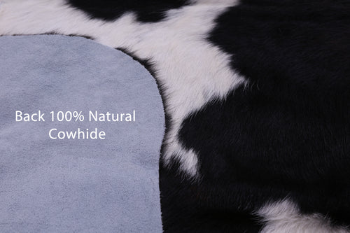 Tricolor Natural Cowhide Rug - Large 6'11