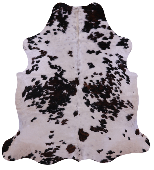 Salt & Pepper Natural Brown Cowhide Rug - Large 6'4