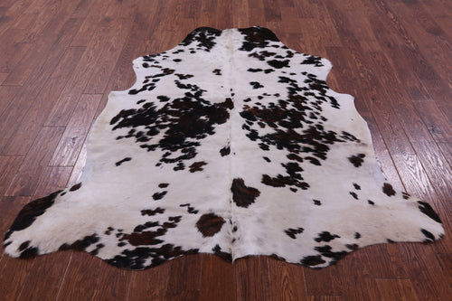 Salt & Pepper Natural Brown Cowhide Rug - Large 6'4