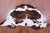 Tricolor Natural Cowhide Rug - Large 6'10"H x 6'10"W