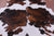 Tricolor Natural Cowhide Rug - Large 6'10"H x 6'10"W
