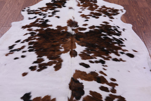 Tricolor Natural Cowhide Rug - Large 6'9