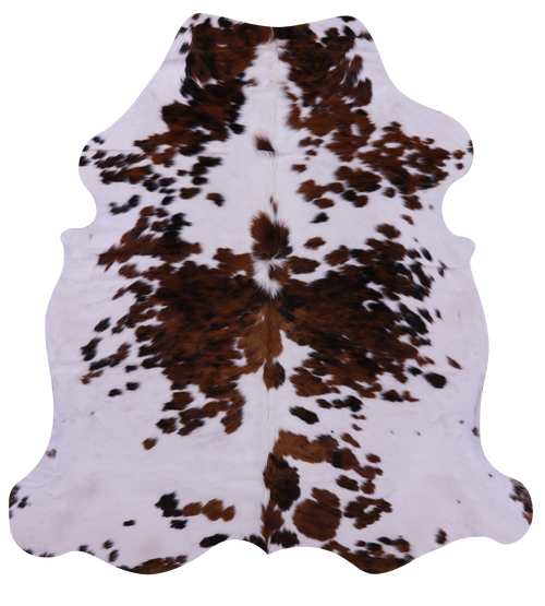 Tricolor Natural Cowhide Rug - Large 6'9