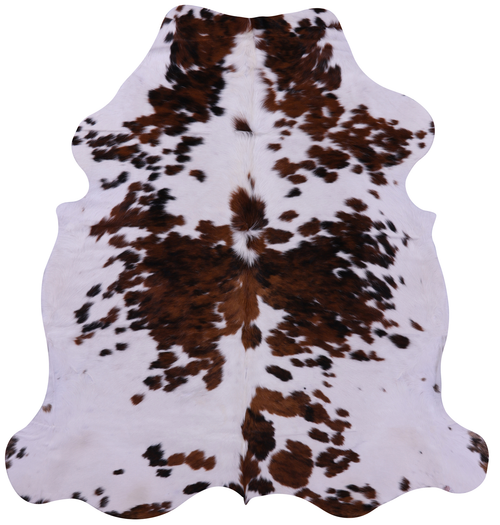 Tricolor Natural Cowhide Rug - Large 6'9