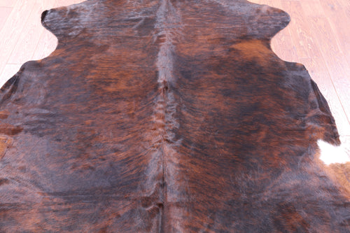 Brindle Natural Cowhide Rug - Large 6'11