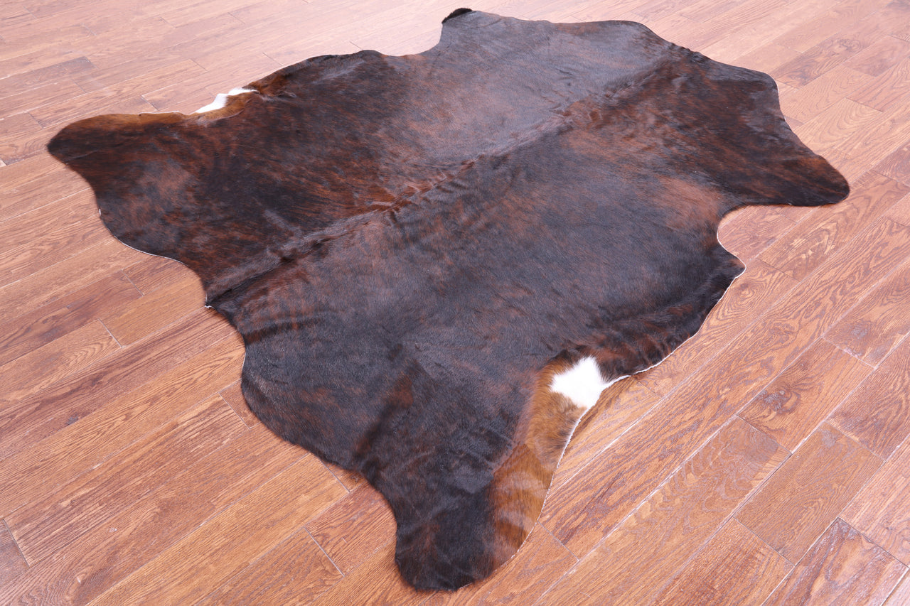 Brindle Natural Cowhide Rug - Large 6'11"H x 6'4"W