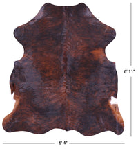 Thumbnail for Brindle Natural Cowhide Rug - Large 6'11