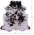 Tricolor Natural Cowhide Rug - Large 6'5"H x 6'2"W