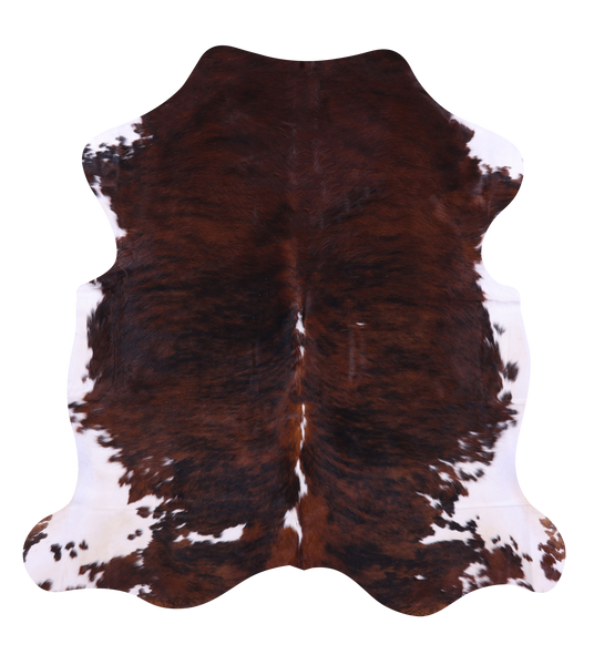 Brindle Natural Cowhide Rug - Large 6'7"H x 6'3"W