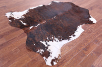 Thumbnail for Brindle Natural Cowhide Rug - Large 6'7