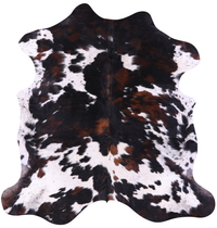 Thumbnail for Tricolor Natural Cowhide Rug - XLarge 7'2