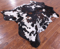 Thumbnail for Tricolor Natural Cowhide Rug - XLarge 7'2